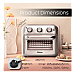 POWERPAC PPAF518 AIR FRYER OVEN WITH ROTISSERIES 18L, 1500W